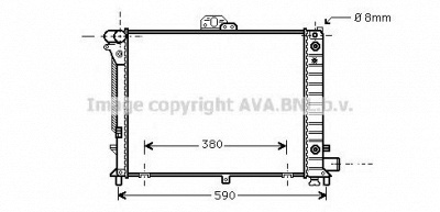 AVA QUALITY COOLING sb2050 -  Радиатор, охлаждение двигателя